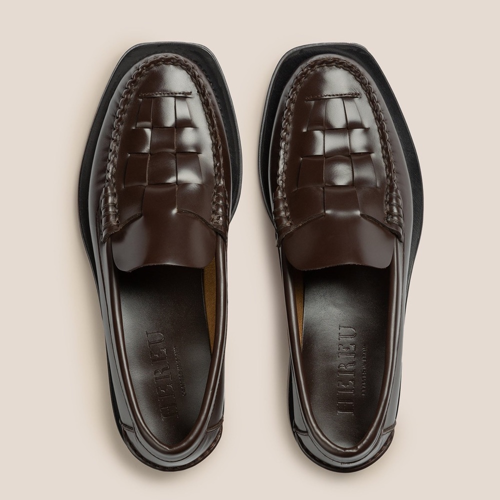 NEW HEREU Nombela Loafer Leather Flats Original $540